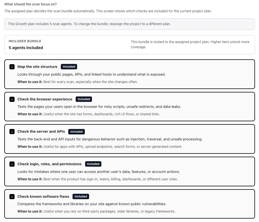 Scan agents step on Growth: all five agents included
